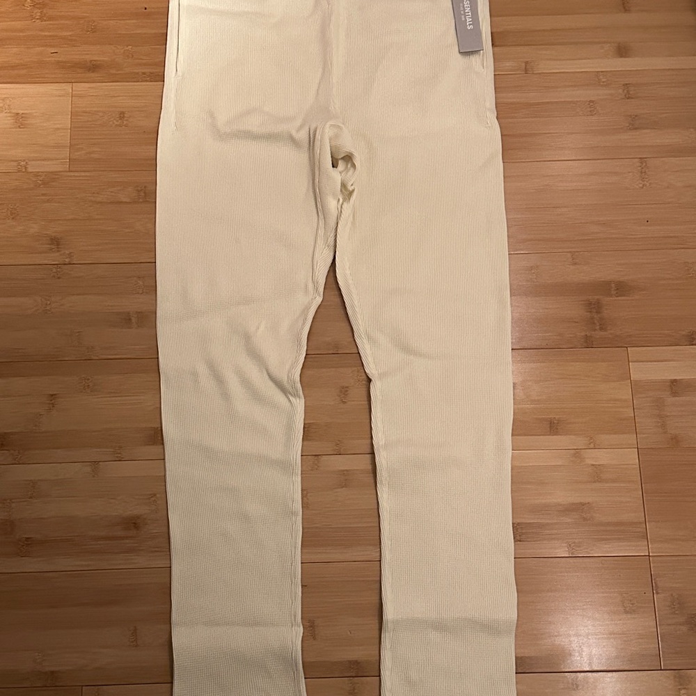 Men's Fear of God Essentials Off White Thermal Lounge Pants
